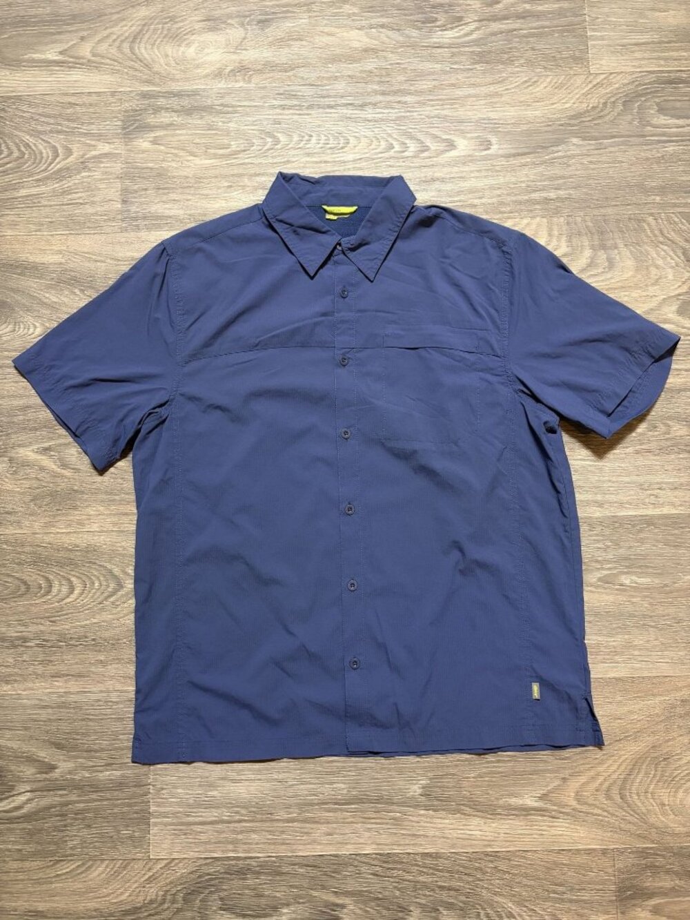 Koppen Short Sleeve Shirt XL Navy Lightweight Breathable Mesh Outdoors Vented